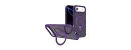 iPhone 17 2025 Large Rotate Magnetic Ring Stand case Purple(