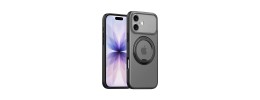 iPhone 17 2025 Translucent Magnetic Ring Stand Case Black(Pr