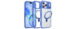 iPhone 17 2025 Translucent Magnetic Ring Stand Case Blue(Pre