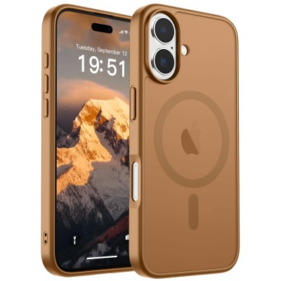 iPhone 17 2025 Translucent Magnetic Ring Stand Case Brown(Pr