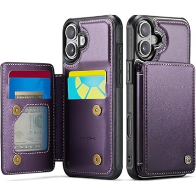 iPhone 17 2025 luxurious synthetic PU leather 6 Card Slots I