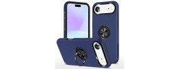 iPhone 17 Air Hybrid Case w/Large Twisting Magnetic Ring Sta