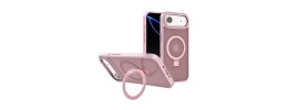 iPhone 17 Air Large Rotate Magnetic Ring Stand case Pink(Pre