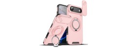 iPhone 17 Air Magnetic Ring case w/ Rotate Ring Stand Pink(P