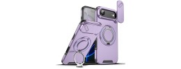 iPhone 17 Air Magnetic Ring case w/ Rotate Ring Stand Purple