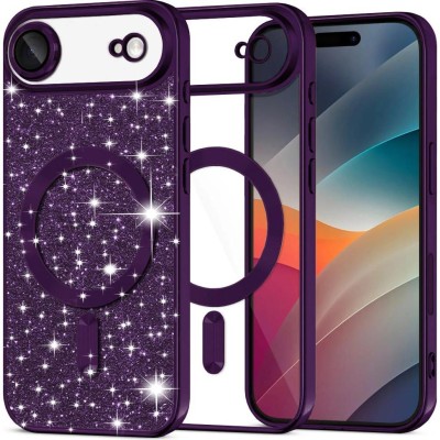 iPhone 17 Air Premium case w/Glitter Magnetic Ring Purple Ed