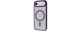 iPhone 17 Air Translucent Case w/ Magnetic Ring Purple(Premi