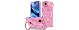 iPhone 17 Air Twisting Metal Ring Stand Case w/Camera cover