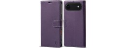 iPhone 17 Air luxurious synthetic PU leather 6 Card Slots Infolio, Violet(Premium Package)
