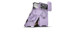 iPhone 17 Pro 2025 Twisting Metal Ring Stand Case w/Camera c