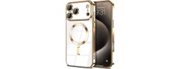 iPhone 17 Pro Max Chrom Clear Case w/Magnetic Ring Camera Gl