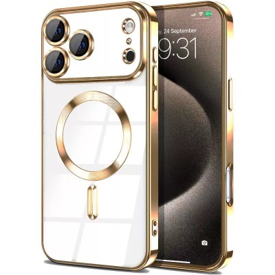 iPhone 17 Pro Max Chrom Clear Case w/Magnetic Ring Camera Gl