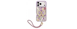 iPhone 17 Pro Max Full Bling Glitter Diamond Flower Case Pin