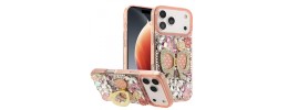iPhone 17 Pro Max Full Diamond w/Ornaments Bling Case Design