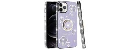 iPhone 17 Pro Max Glitter w/Diamonds Edges Ring Stand Bling