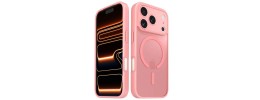 iPhone 17 Pro Max Hybrid Clear Case w/Magnetic Ring Pink(Pre