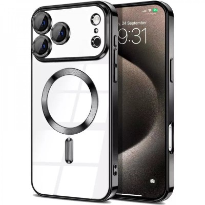 iPhone 17 Pro Max Translucent Case w/ Magnetic Ring Black(Premium Package)