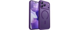 iPhone 17 Pro Max Translucent Case w/ Magnetic Ring Purple(P