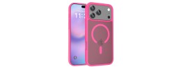 iPhone 17 Pro Max Translucent Case w/ Magnetic Ring Pink(Pre
