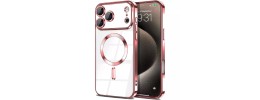 iPhone 17 Pro 2025 Chrom Clear Case w/Magnetic Ring Camera G