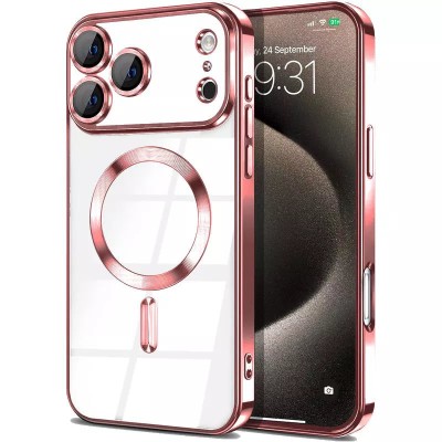 iPhone 17 Pro 2025 Chrom Clear Case w/Magnetic Ring Camera G