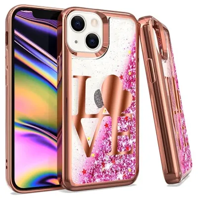 iPhone 13 6.1 /14 6.1 CHRO GLT Motion Love ROSE GOLD