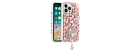 iPhone 15 Plus Jewel Full Diamond Bling Case Cover - Pink