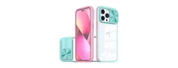 iPhone 15 Fusion Transparent Clear Hybrid Case Cover - Pink/Blue
