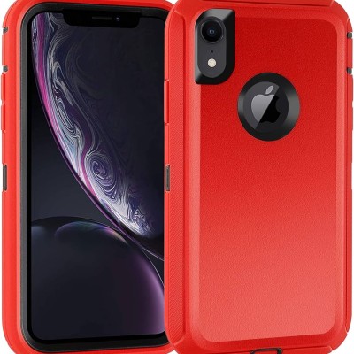 iPhone XR 6.1 Brushed Case 3 Red