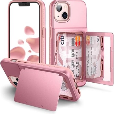 iPhone 14 6.1 /13 6.1 Deluxe Wallet w/ Blister Rose Gold