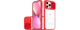 iPhone 15 Fusion Transparent Clear Hybrid Case Cover - Red